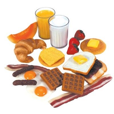 Kaplan Early Learning Life-size Pretend Play Breakfast Meal Set  - 22 Pcs | Target