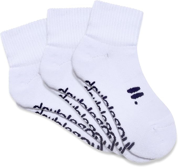 doublesoul Men & Women 3 Pack Solid Quarter Socks, Organic Cotton | Amazon (US)