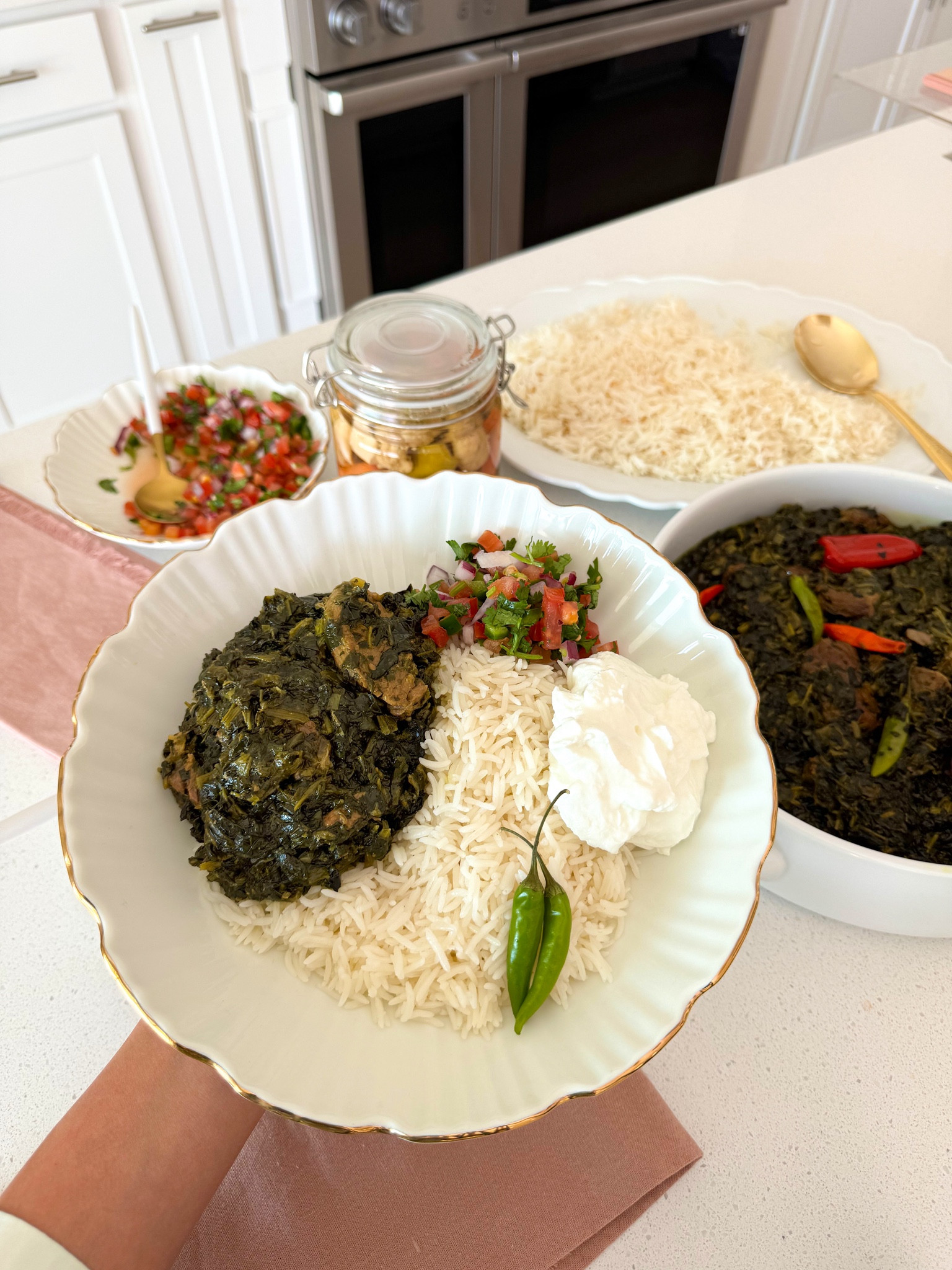 Porcelain bowls, serving dish, instant pot, and cooking pan linked from todays recipe video on Instagram @maryamzekria 

Kitchen, dishes, cooking, recipe, instant pot 

#LTKHome