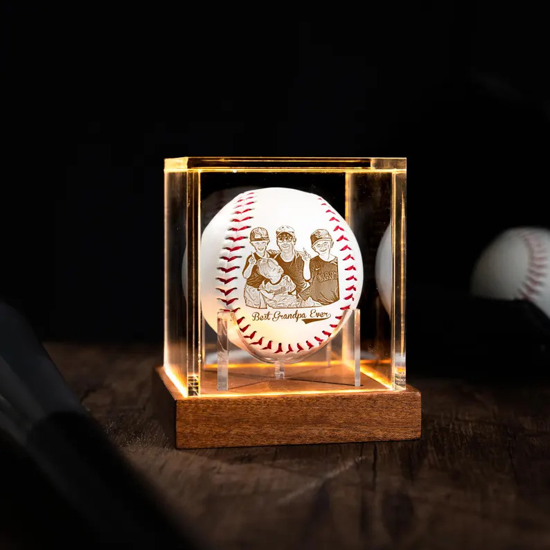 Personalized Fathers Day Gifts for Dad - Engrave Your Favorite Photo on Baseball Balls - Etsy | Etsy (Global)
