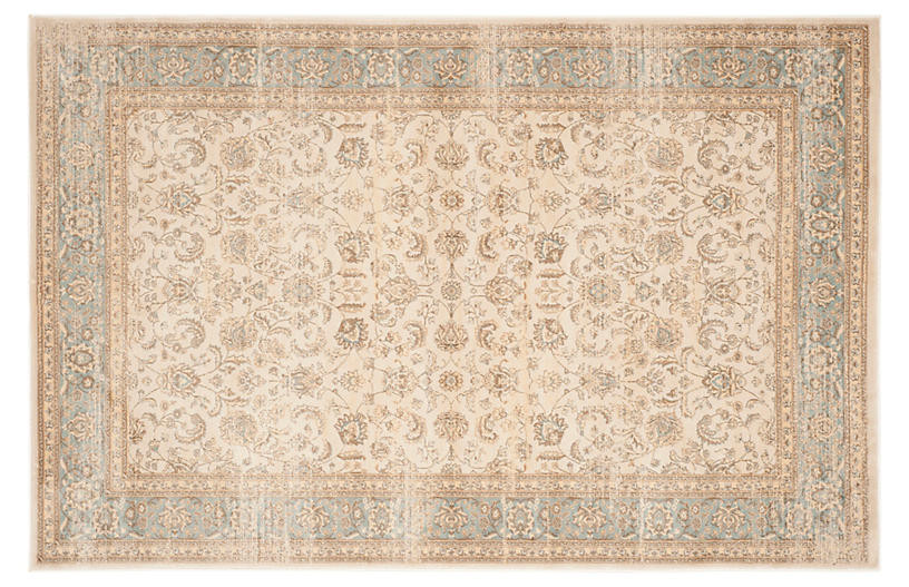 Lopa Rug, Ivory/Light Blue | One Kings Lane