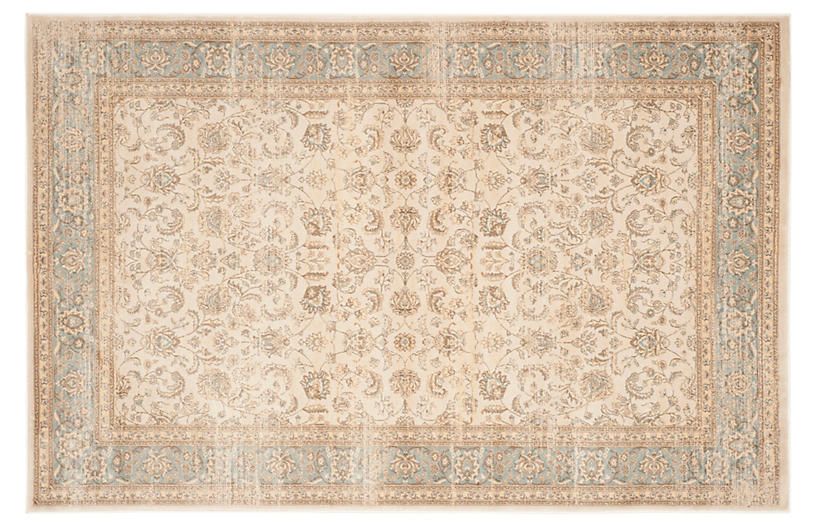 Lopa Rug, Ivory/Light Blue | One Kings Lane