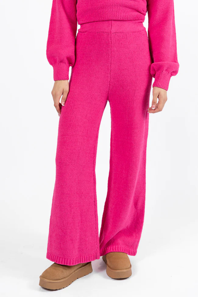 Cozy For Keeps Hot Pink Lounge Pants DOORBUSTER | Pink Lily