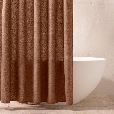 Chambray Shower Curtain Clay - Casaluna™ | Target