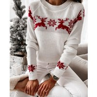 White & Red Christmas Sweater | Etsy (CAD)