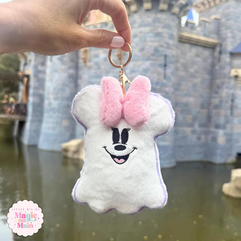 Minnie Ghost 6 inch Plush Keychain, Bag Accessory | Etsy (Global)