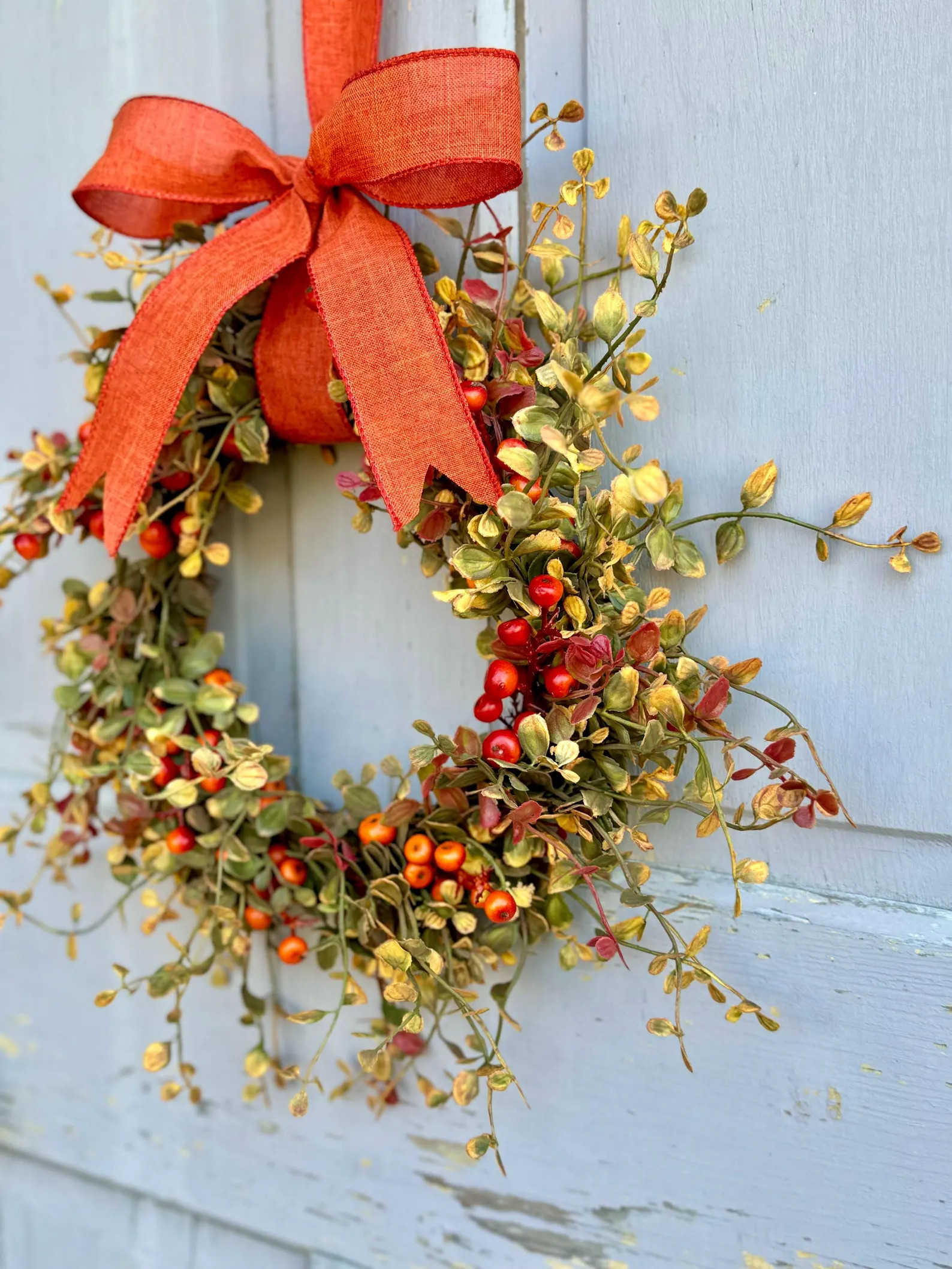 Fall Berry Candle Wreath Ring, Fall Kitchen Cabinet Wreath, Fall Bog Wreath, Thanksgiving Table A... | Etsy (US)