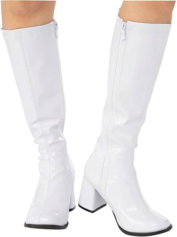Rubie's Women's Costume GoGo Boots, White, 9 | Amazon (US)
