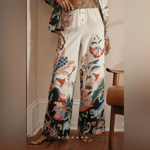 In Search of Sz S Anthro Sarah Gordon Floral Pajama Pants  😊 | Poshmark