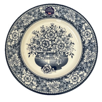Royal Stafford Blue Floral English Toile 11” Dinner Plates Set of 4 NEW | eBay US