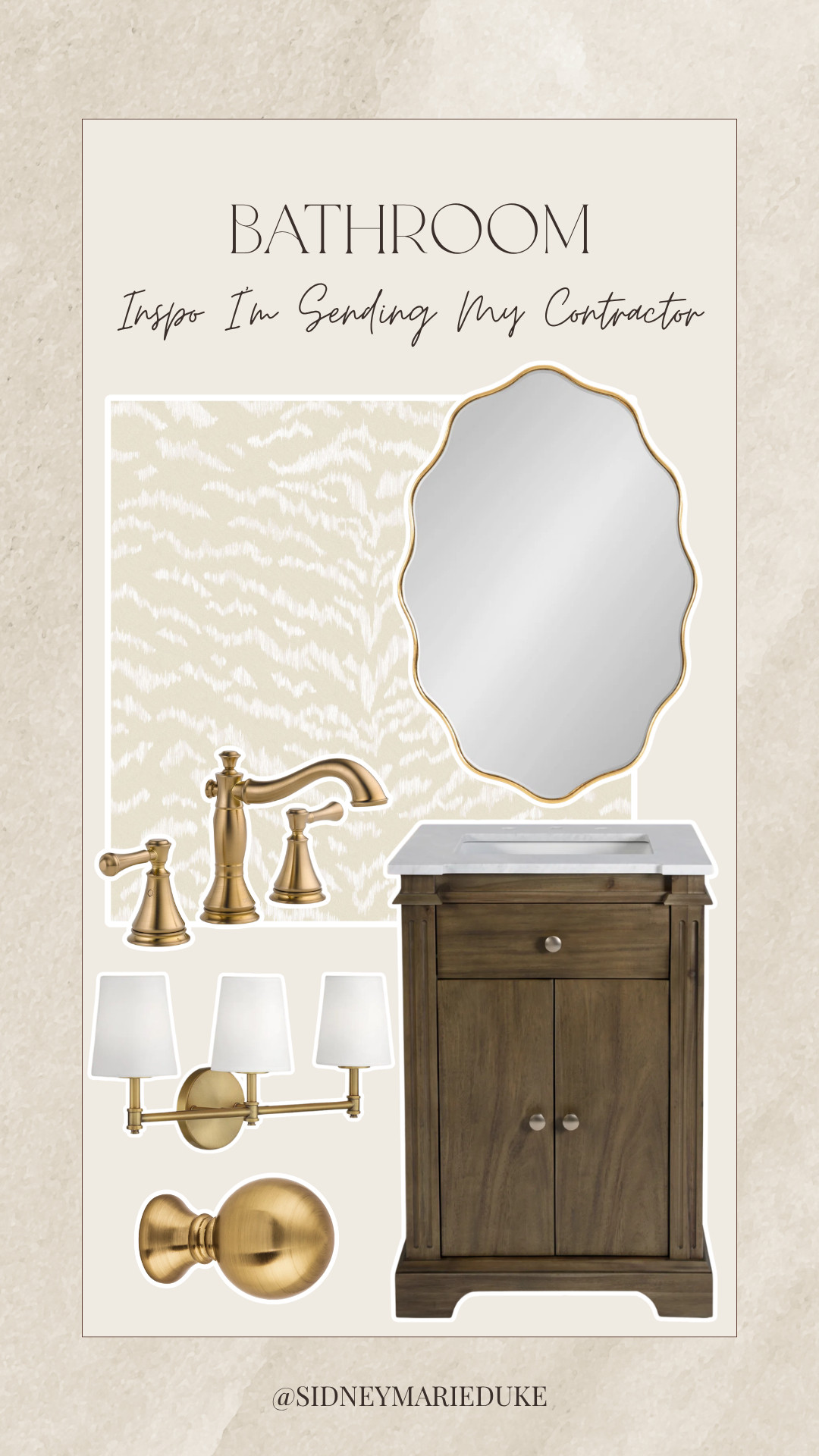 The vision for our bathroom is finally coming together 🤎 Sharing a few of the pieces I'm loving!





Home, home decor, furniture, vanity, wallpaper, faucet, lighting, scalloped, mirror, door knob, interior design, styling, wayfair, birch lane, sidneymarieduke 

 #LTKHome