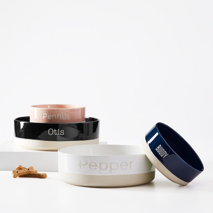 Dipped Ceramic Dog Bowl | Mark and Graham