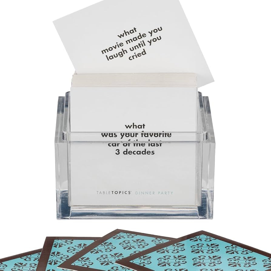 TableTopics Dinner Party - 135 Fun Question Cards - Perfect for Dinner Parties with Friends & Fam... | Amazon (US)