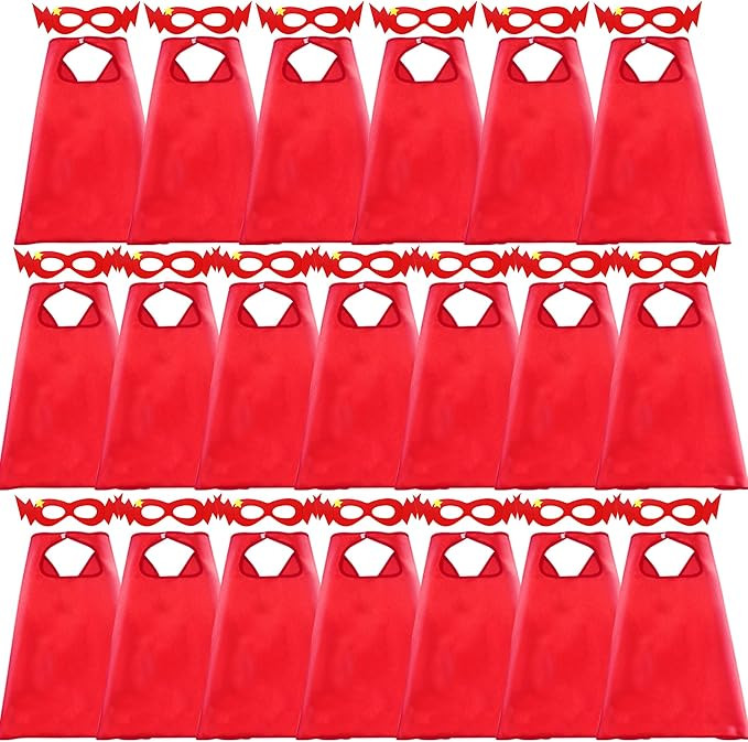 D.Q.Z Superhero-Capes for Kids 20 Sets Children-Superhero Capes and Masks for Super Hero Toys Bir... | Amazon (US)