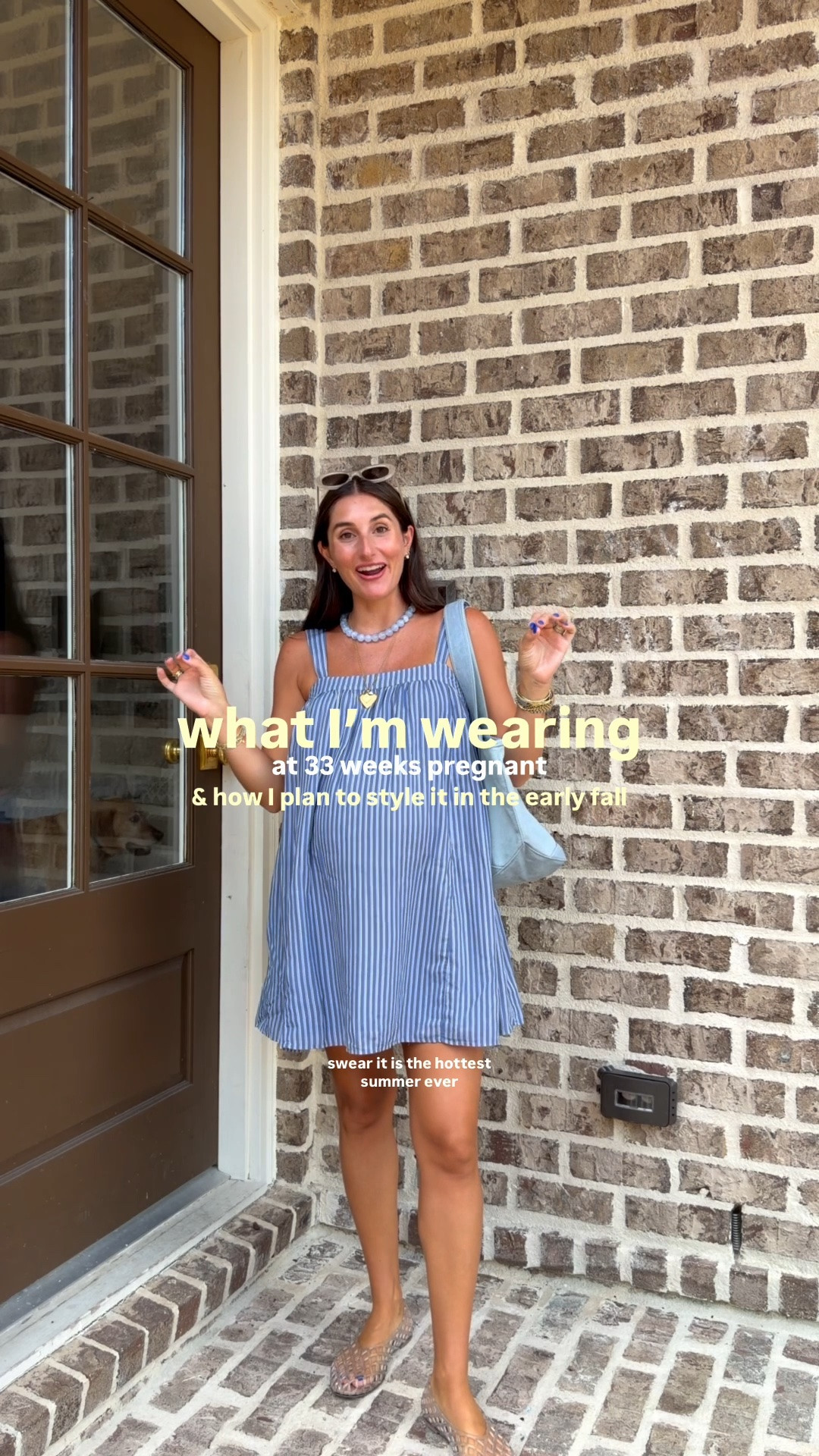 what I’m wearing now & later 🫶🏻
currently 33 weeks pregnant and loving this light weight dress but know it’s going to be great for postpartum, too! I took my true size and am wearing an xs — it’s super flowy and has room for the bump!

#LTKootd #LTKmomlife #LTKBump