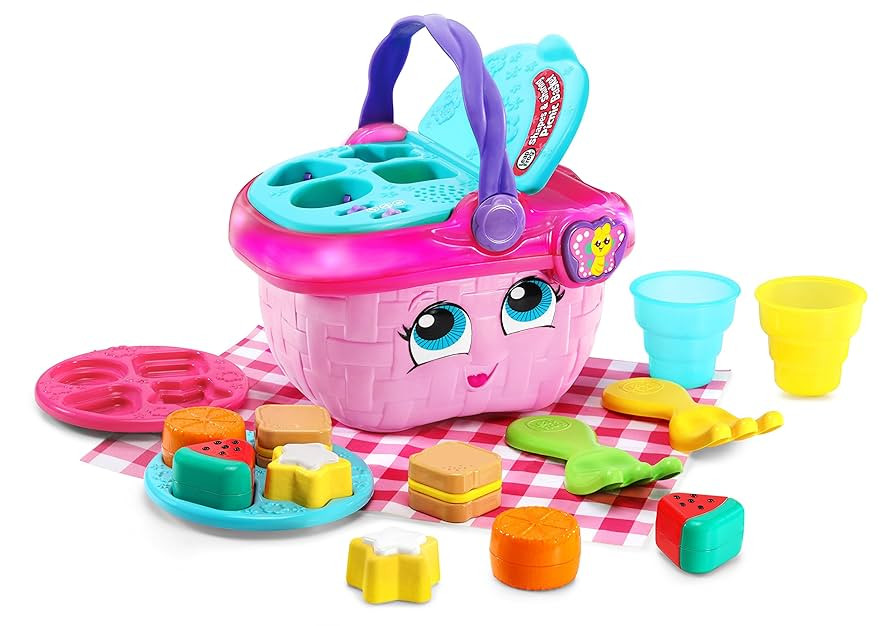 LeapFrog Shapes and Sharing Picnic Basket (Frustration Free Packaging), Pink | Amazon (US)
