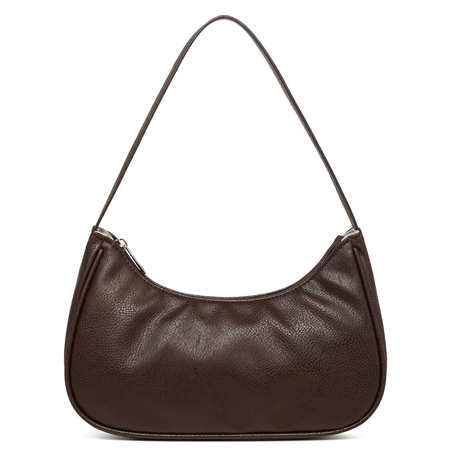 Afashor Shoulder Bags for Women Vegan Leather Hobo Sling Tote Handbag Retro Clutch Purse with Zip... | Amazon (US)