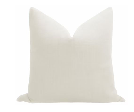 Signature Linen // Bone Pillow COVER ONLY  off white linen | Etsy | Etsy (US)