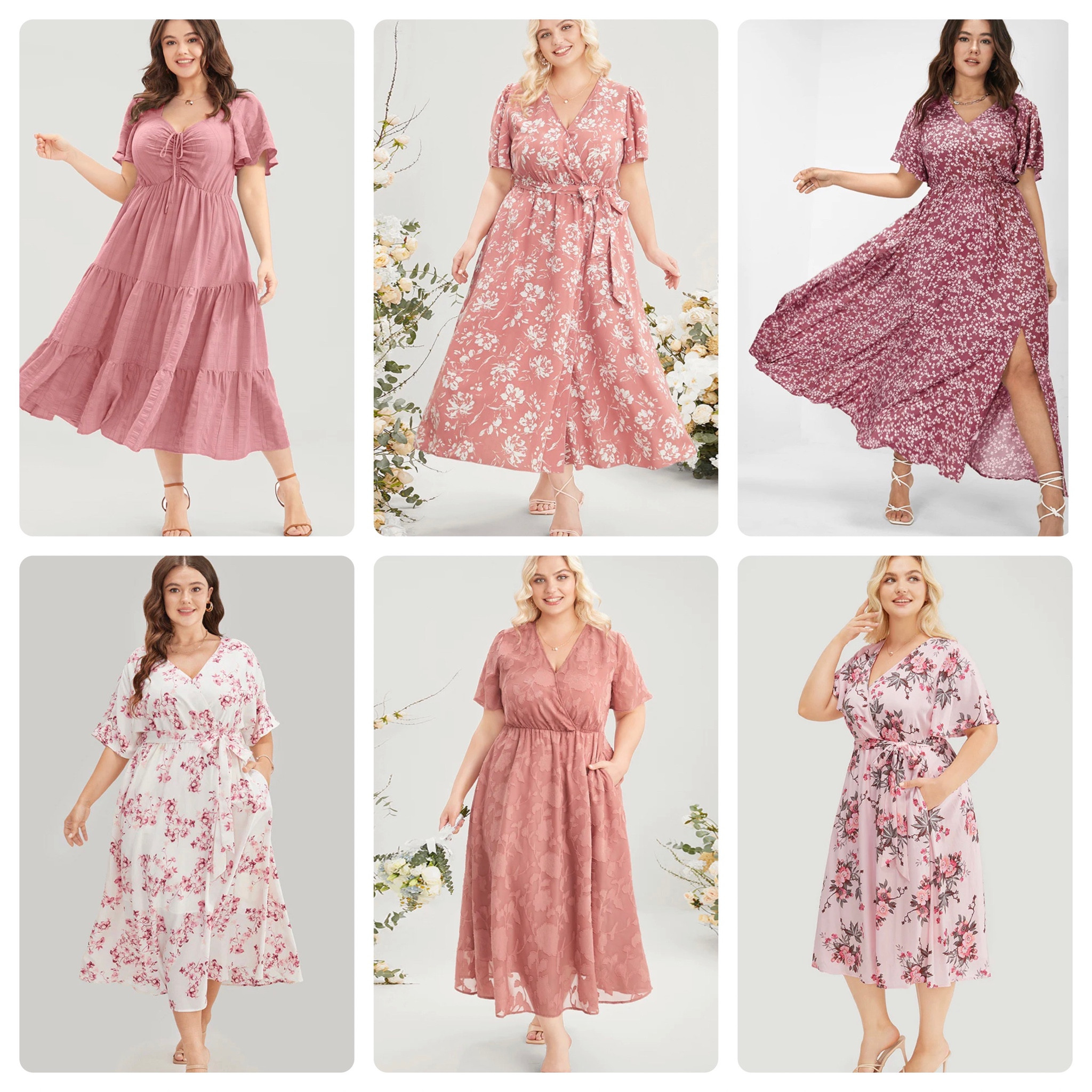 Love these soft pinks and florals! Perfect for the warm months while still providing a bit more coverage (if desired…) 🌸 

#LTKwedding #LTKunder50 #LTKcurves