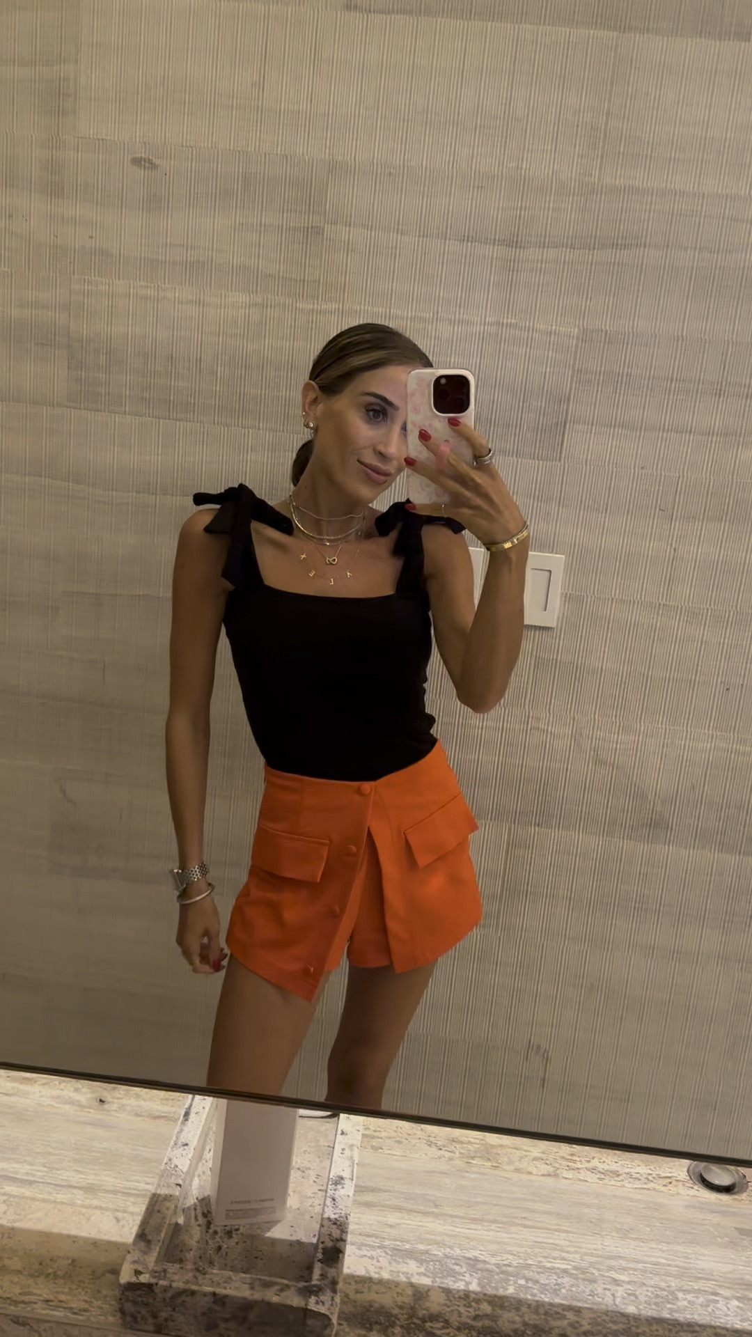 Black tie bodysuit from Amazon red skort size xs vacation outfit idea 

#LTKFindsUnder100 #LTKFindsUnder50