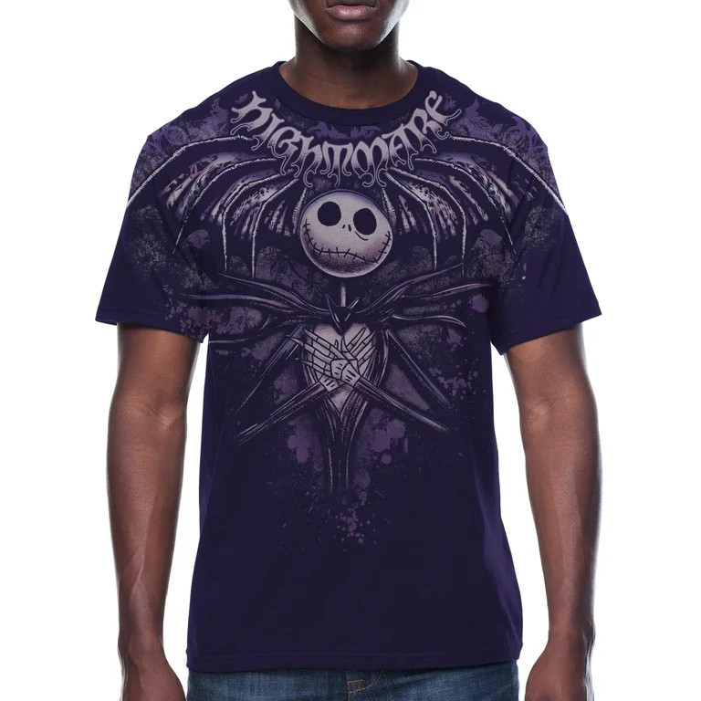 Disney Nightmare Before Christmas, Mens Graphic Short Sleeve Tee, Sizes XS-3XL | Walmart (US)