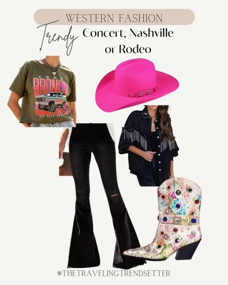 Trendy concert outfit - Nashville - western fashion / rodeo A hot, pink, cowgirl hat, cowgirl, boots, fringe, Shackett, jacket, flares, grunge, Nashville, music, festival, winter, trendy, rodeo,
 Houston

#LTKworkwear #LTKtravel #LTKstyletip
