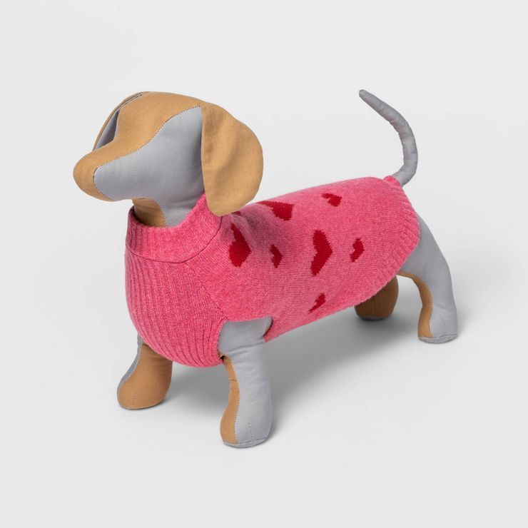 Dog and Cat Sweater - Pink/Red - Boots & Barkley™ | Target