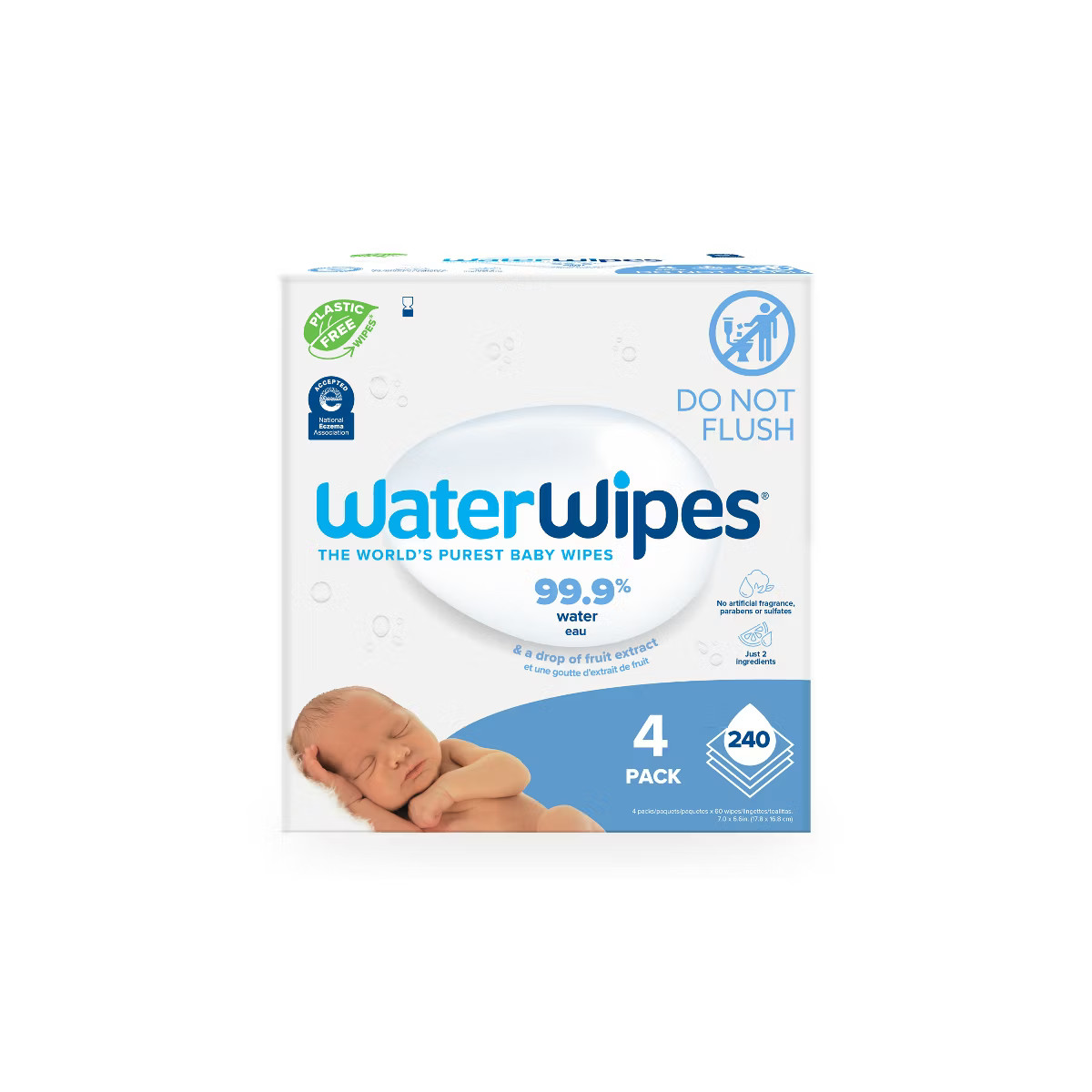 WaterWipes Plastic-Free Original Unscented 99.9% Water Based Baby Wipes - (Select Count) | Target
