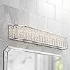 Woven Laser Cut Modern Wall Light Chrome Hardwired 36" Wide Light Bar Fixture Crystal Accents for... | Amazon (US)