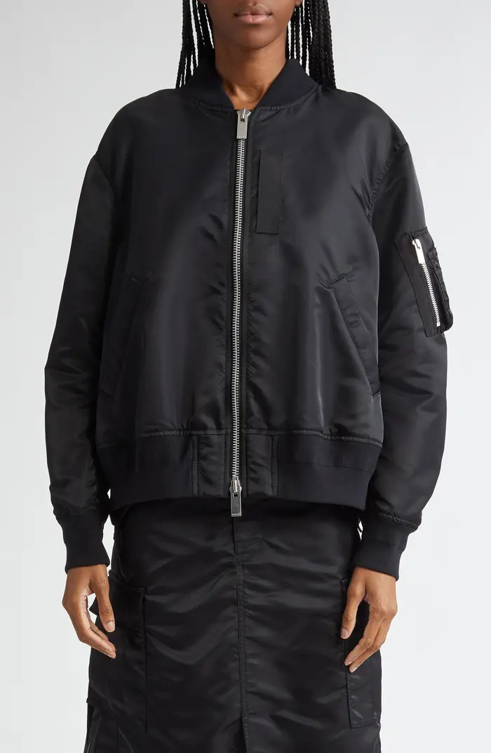 Nylon Twill Bomber Jacket | Nordstrom