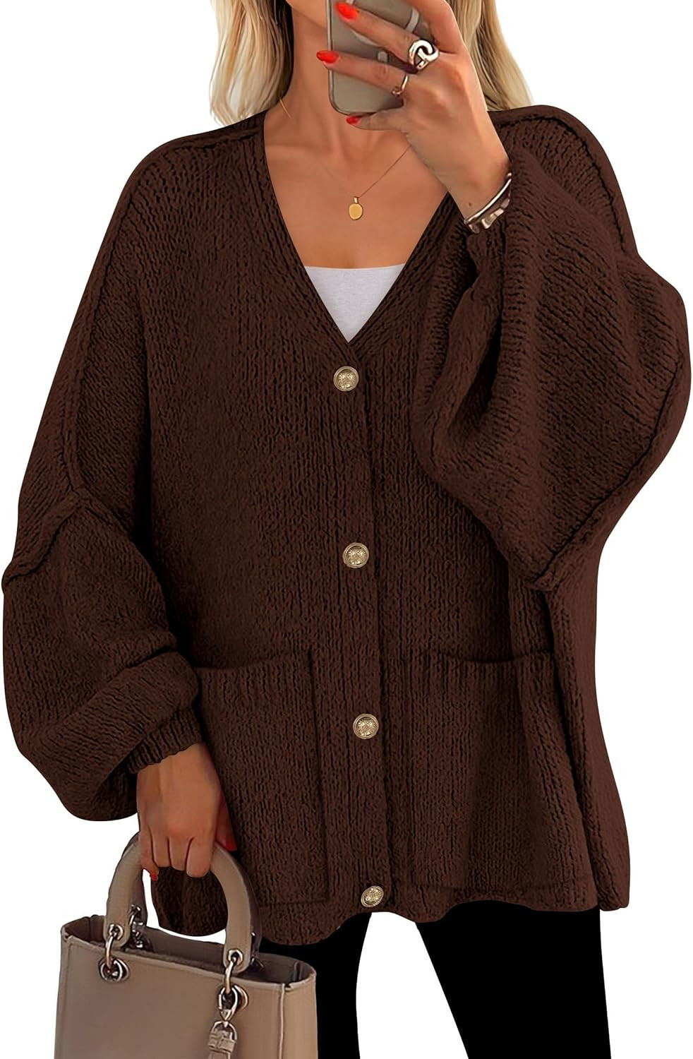 PRETTYGARDEN Oversized Chunky Cardigan Sweaters for Women | Amazon (US)
