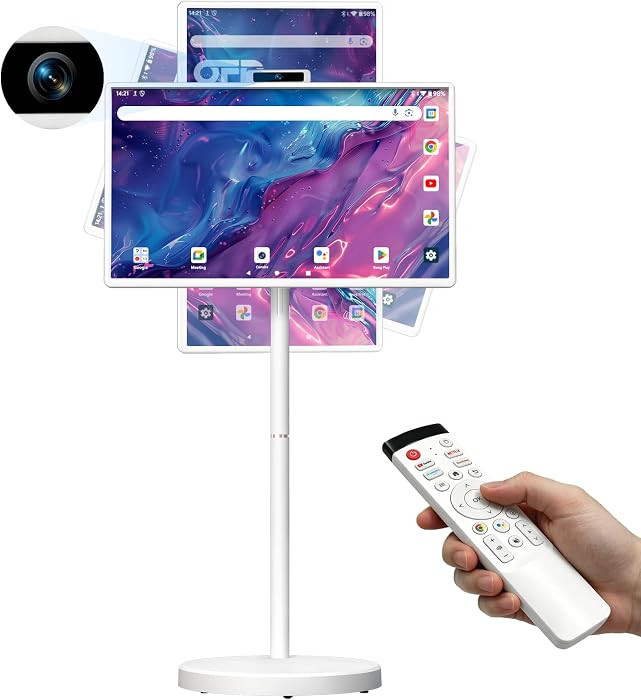 OFD 32" Smart Portable TV FHD 1080P IPS Touchscreen TV with Rolling Stand,Android 15 OS,EDLA-Cert... | Amazon (US)