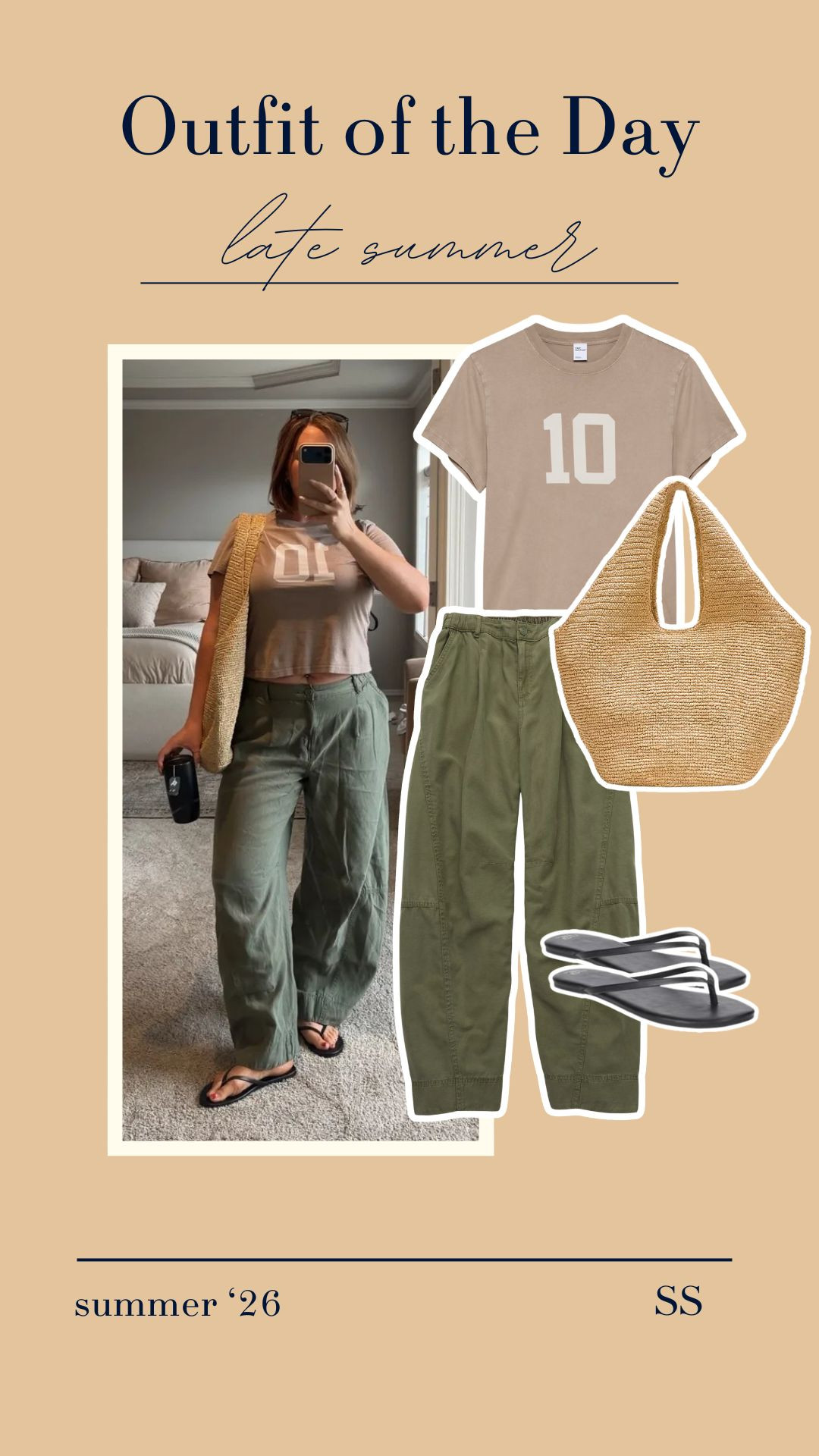 Late Summer OOTD | Size 8/10 | M/L | 5'4" Wearing a size medium short in the pants 

 #LTKootd