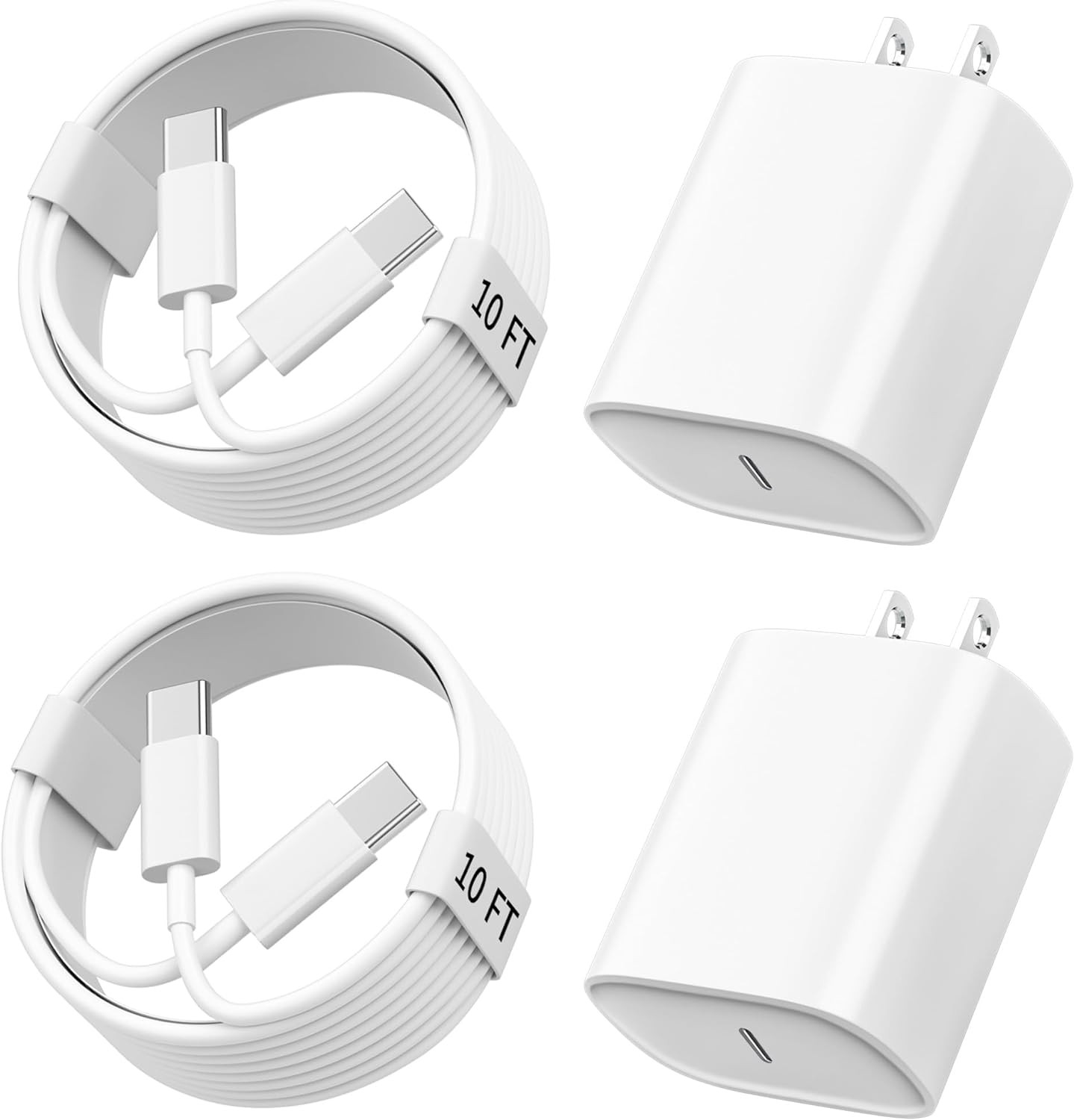 iPhone 17 16 15 Charger Fast Charging, 10 FT Long USB C Charger Cord with 20W Type C Fast Phone Charging Block for iPhone 17/17 Pro/17 Pro max/Air, for iPhone 16 15 Pro Max Plus, iPad, Android | Amazon (US)