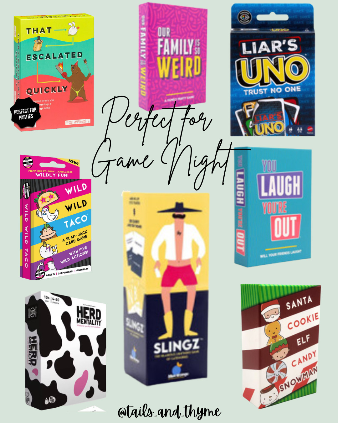Perfect for Game Night 🎲✨
Rounding up some of the funniest, fast-playing, and family-friendly games that make amazing holiday gifts and stocking stuffers. These are always such a hit for parties and cozy nights in! Linking my favorites below.


#GameNight #BoardGames #HolidayGifts #FamilyFun #StockingStuffers #GiftGuide #LTKFinds 

  

#LTKGiftGuide #LTKHoliday #LTKKids