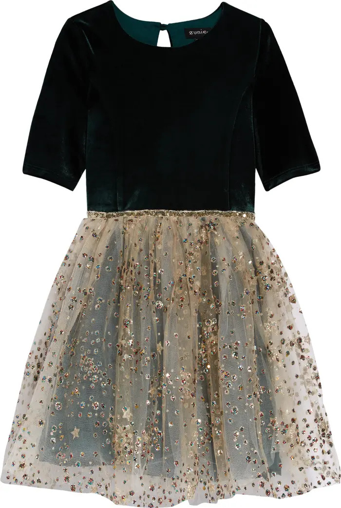 Kids' Sequin Elbow Sleeve Dress | Nordstrom