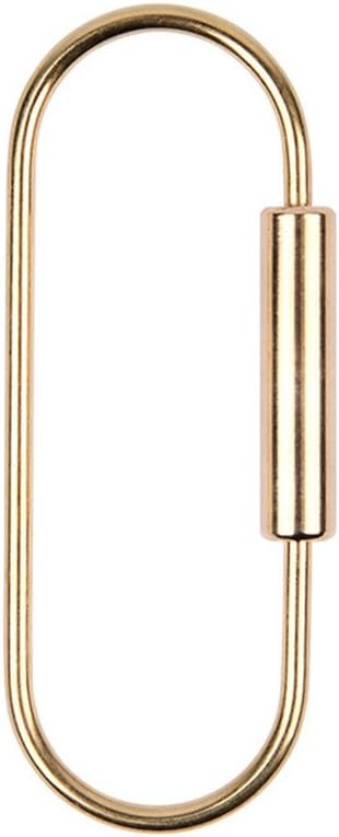 Creative Design Brass Screw Lock Key Chain Ring, Beautiful Simple EDC Keychain Hanging Ring Pract... | Amazon (US)