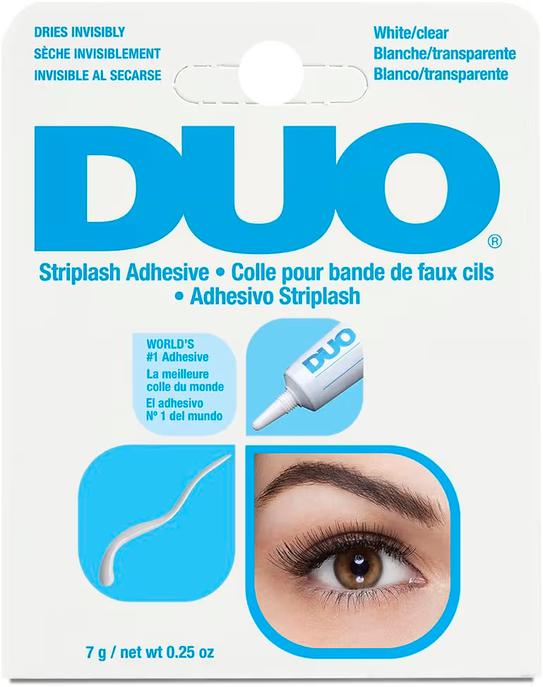 DUO Strip Lash Adhesive, Clear/White - Strong Hold, Waterproof Lash Glue for False Lashes and Lash Clusters, Long-Lasting, Quick-Drying, Invisible Finish, 0.25 oz | Amazon (US)