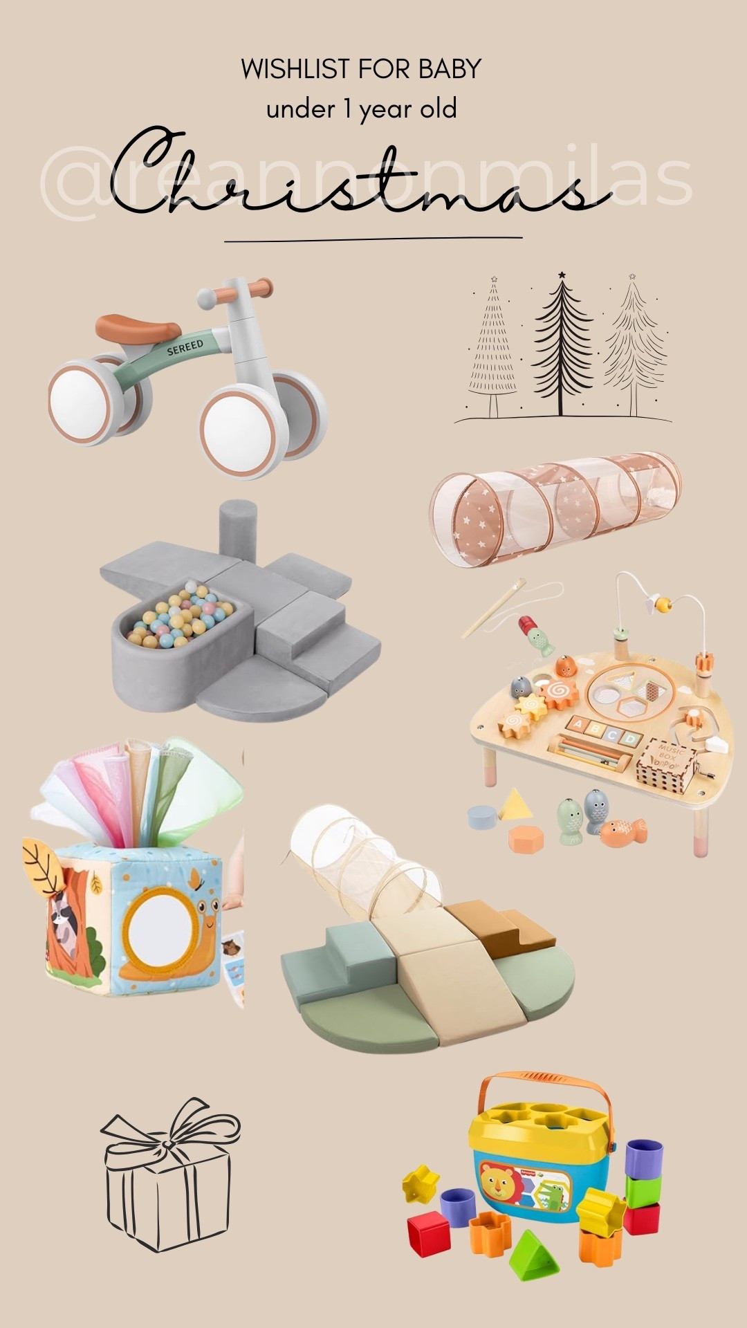 Christmas wish list for baby under one! 

#LTKBaby #LTKGiftGuide #LTKHoliday