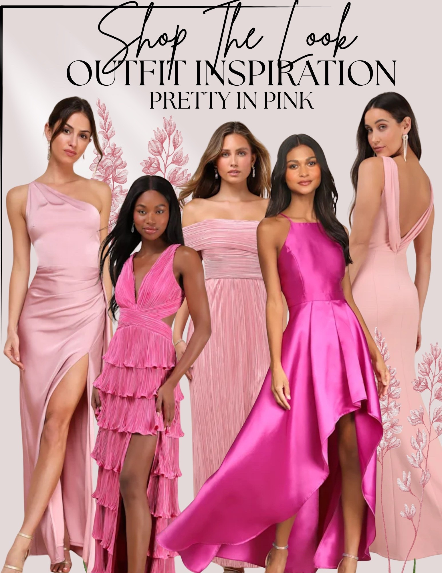 Pink party formal wedding guest event date night dress. Pink satin one shoulder dress. Pink maxi dress. Fuchsia dress. 

#LTKWedding #LTKFindsUnder100 #LTKParties