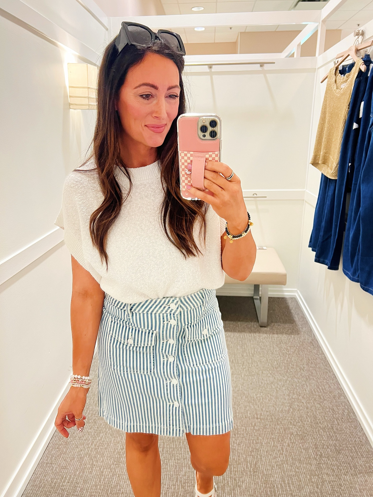 • medium top
• size 4 skirt 
• shoes true to size 

#LTKSaleAlert #LTKStyleTip #LTKFindsUnder50