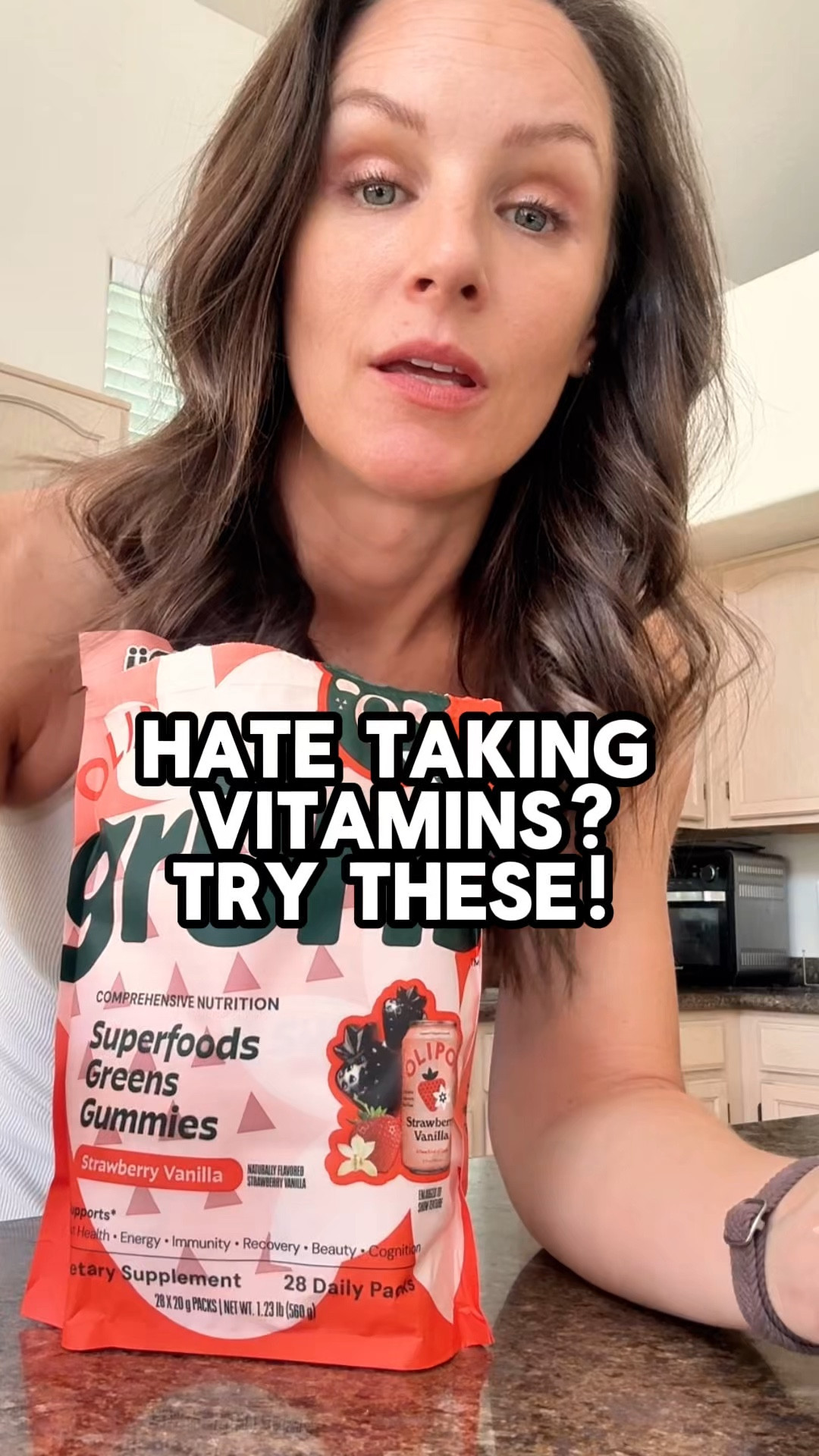 Grüns Daily Superfood Greens Daily Vitamin Gummies have been the easiest way for me to stay consistent with greens and daily vitamins. The Grüns Daily Superfood Greens Daily Vitamin Gummies include a blend of fruits, vegetables, vitamins, and a bit of fiber, and they actually taste good—which is rare for greens. I love the convenience of the packets and how simple it is to take them daily. If you’ve struggled with greens powders, this is a much more enjoyable option.
.
#grunsdaily #vitamingummy #gummyvitamins #dailyvitamin 


#LTKActive #LTKOver40