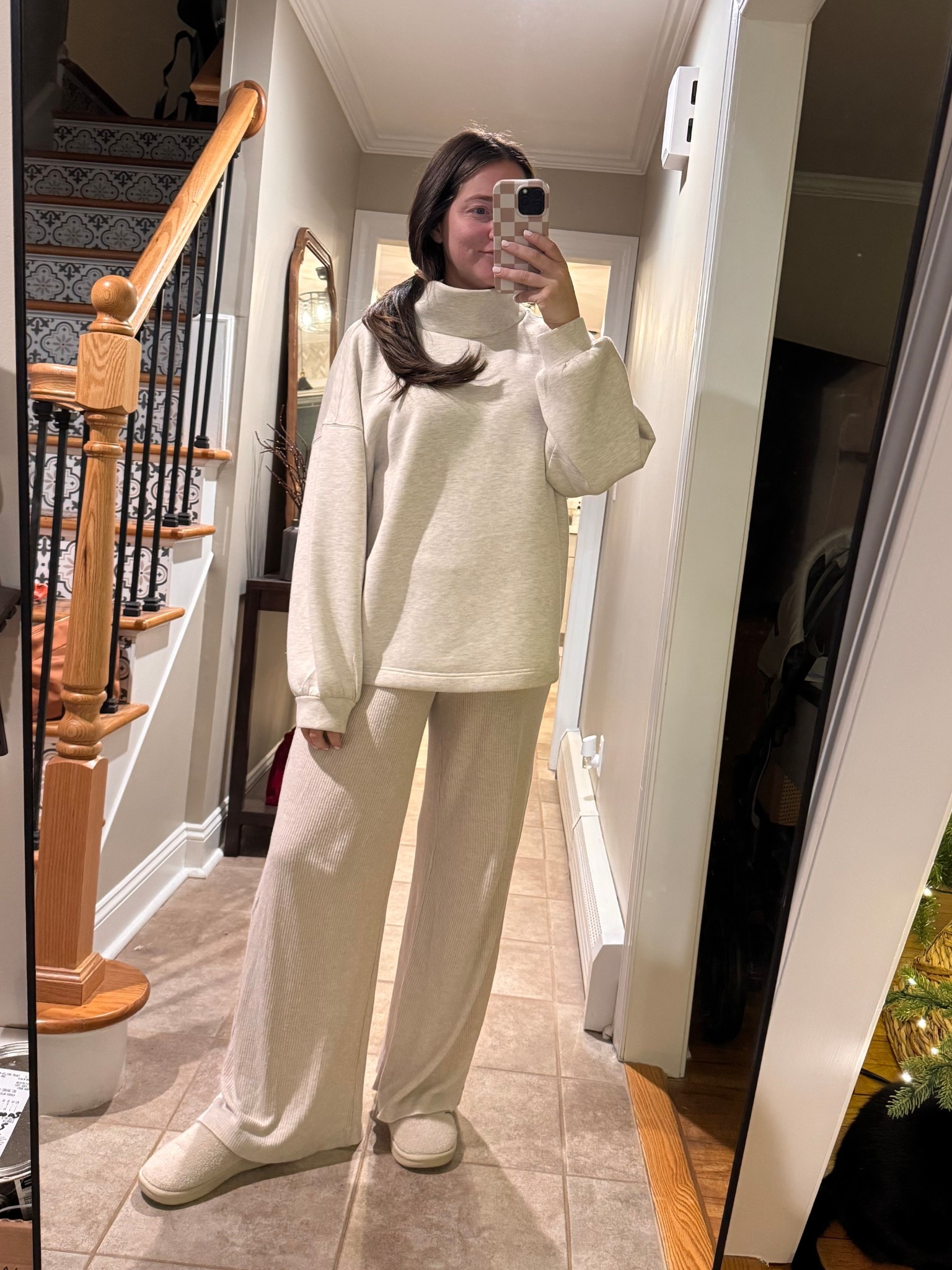 These are truly some of the best pants I own & they’re only $25!! I loved these pre pregnancy and I’ve been loving them during pregnancy, too!! They’d make a great gift! 

Wearing size small in pants
Wearing size medium in sweatshirt

#LTKGiftGuide #LTKFindsUnder100 #LTKFindsUnder50