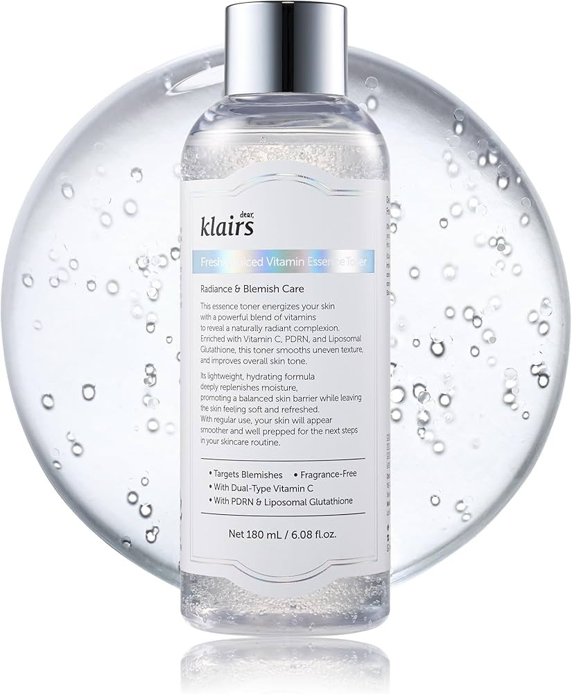 Dear Klairs Freshly Juiced Vitamin C Toner, Vegan PDRN Essence, Liposomal Glutathione, Niacinamid... | Amazon (US)