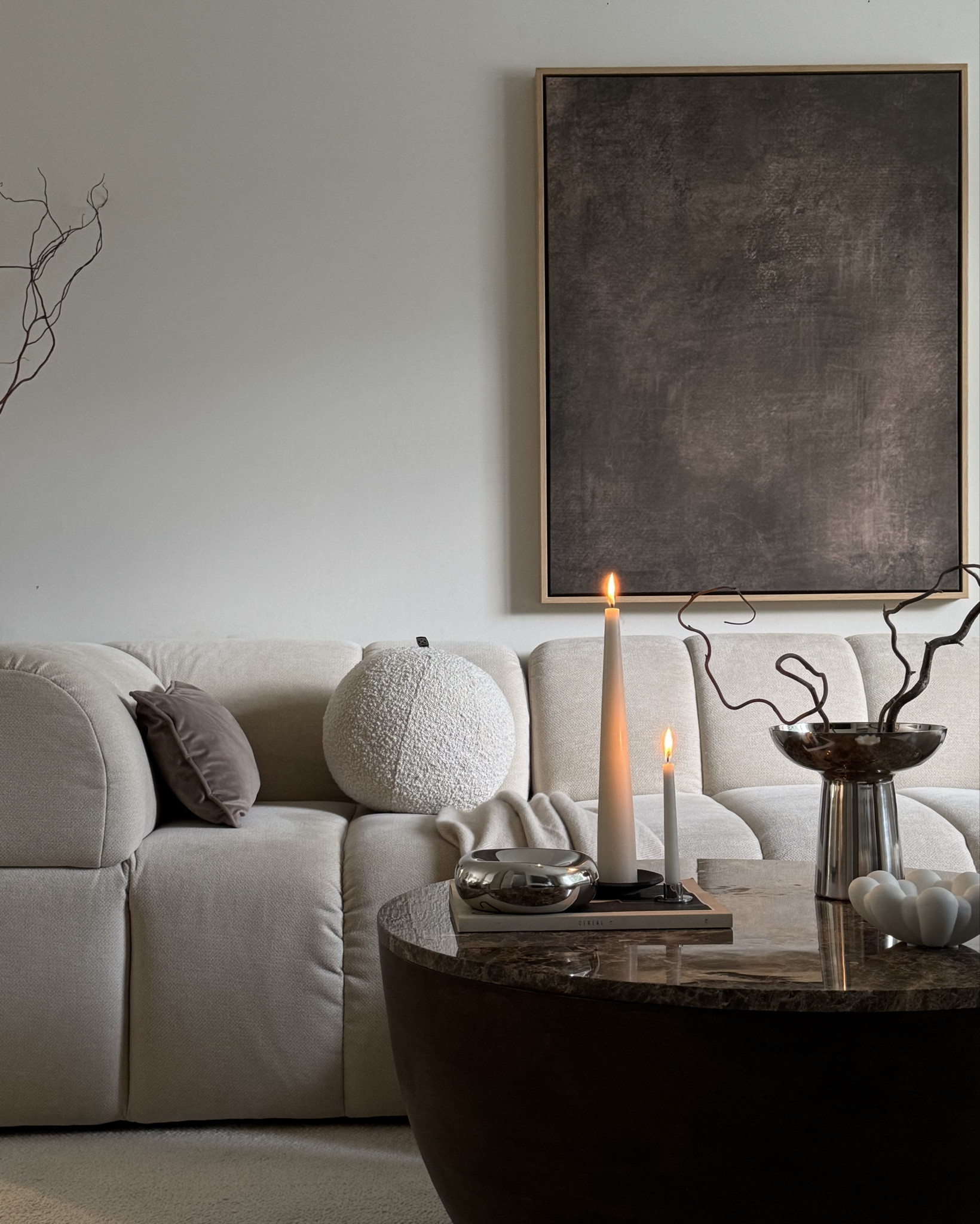 Coffee table styling - Marble & Chrome 

Lyra coffee table from William Wood - code HOH for 20% discount ✨ 
Chrome decor from H&M home ✨

#LTKuk #LTKeurope #LTKhome