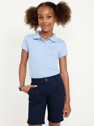 School Uniform Jersey Polo Shirt for Girls | Old Navy (US)