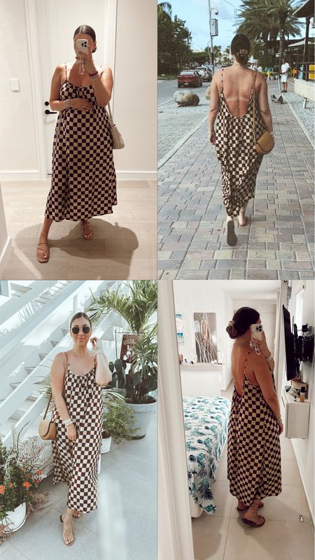 60% off my Checkered slip dress - perfect vacation outfit! Tts L pregnant or not. Could def size down as it’s pretty oversized. 
Summer dress, maternity outfit


#LTKsalealert #LTKbump #LTKFind