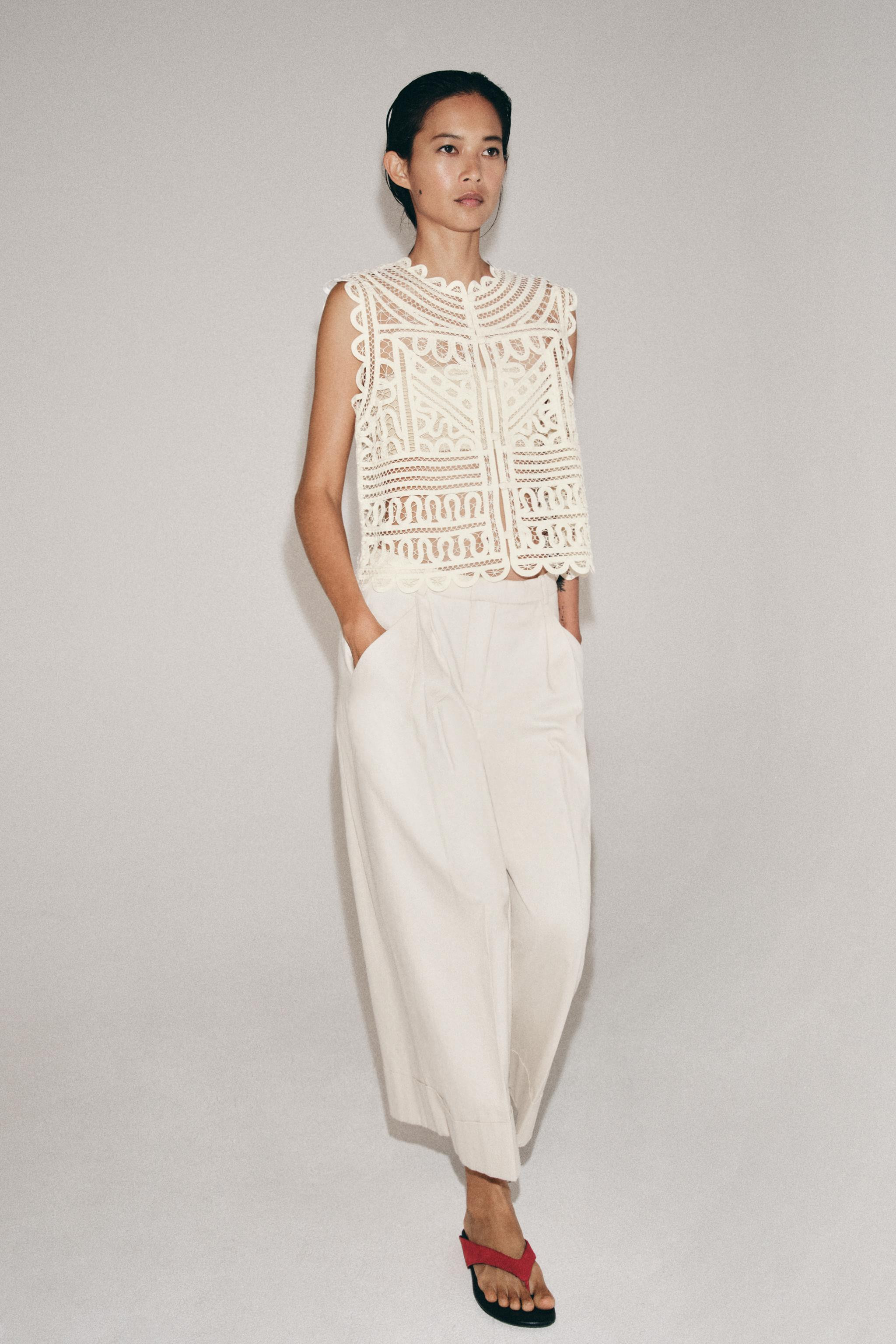ZW COLLECTION CROCHET BLOUSE | Zara UK