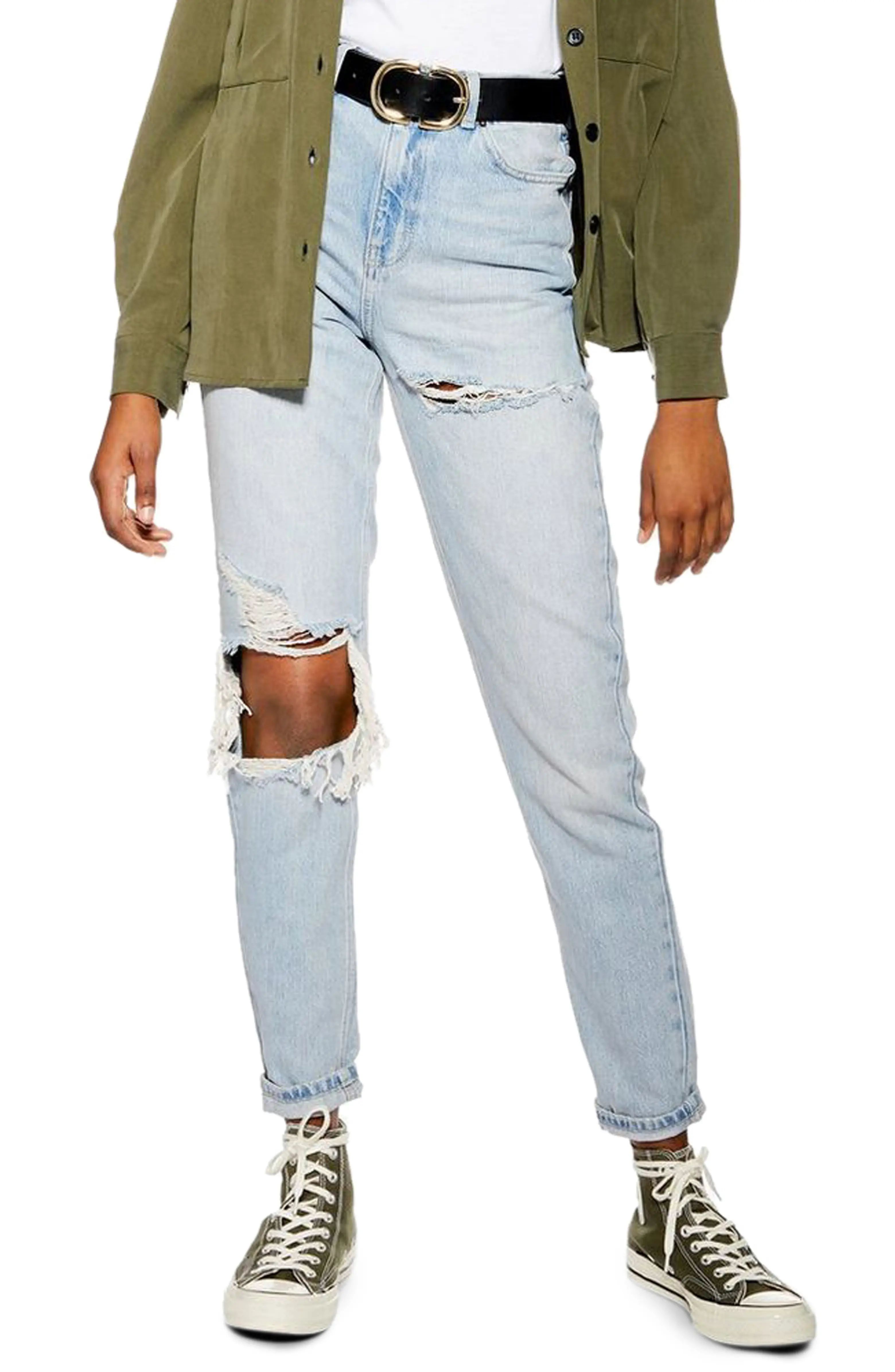 High Waist Ripped Mom Jeans | Nordstrom