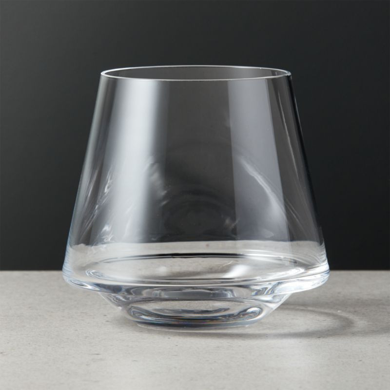 Joplin Clear Stemless Wine Glass + Reviews | CB2 | CB2